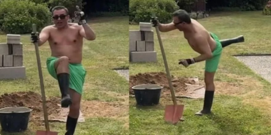 Sanatçı Rafet El Roman, Çizme ve Kürekle Dans Etti