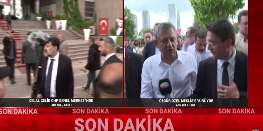 CHP Genel Merkezi'nde arbede! Onlarca polis içeri girdi