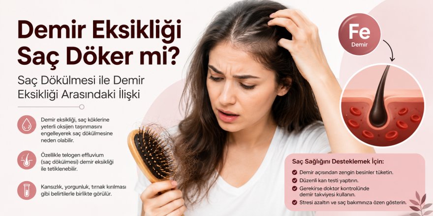 Demir Eksikliği Saç Döker mi? Saç Dökülmesi ile Demir Eksikliği Arasındaki İlişki
