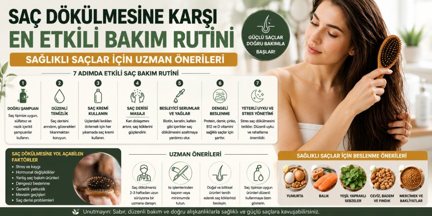 Saç Dökülmesine Karşı En Etkili Bakım Rutini | Sağlıklı Saçlar İçin Uzman Önerileri
