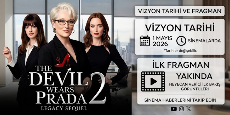 The Devil Wears Prada 2 Ne Zaman Vizyona Girecek? Vizyon Tarihi ve İlk Fragmanı…