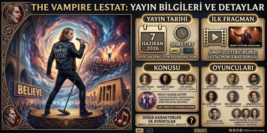 The Vampire Lestat Ne Zaman Yayınlanacak? Konusu, Oyuncuları, İlk Fragman ve Yayın Tarihi