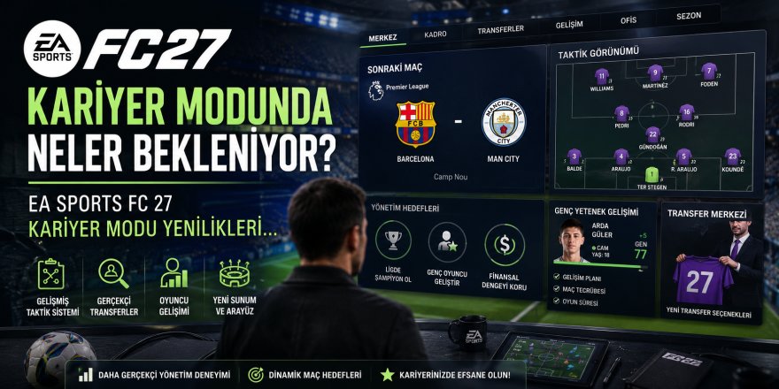 EA Sports FC 27 Kariyer Modunda Neler Bekleniyor? EA Sports FC 27 Kariyer Modu Yenilikleri…