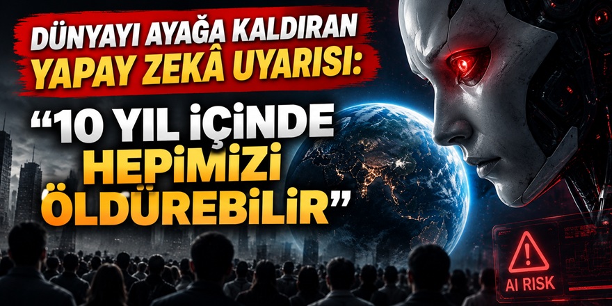 Dünyayı ayağa kaldıran yapay zekâ uyarısı: “10 yıl içinde hepimizi öldürebilir”