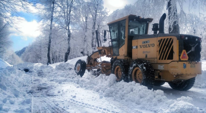 Kocaeli’nin kayak merkezi Kartepe'de kar kalınlığı 66 santime ulaştı