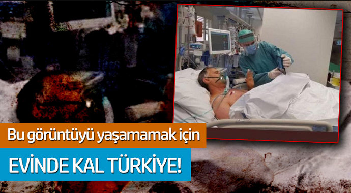 Bu görüntüyü yaşamamak için evinde kal Türkiye!