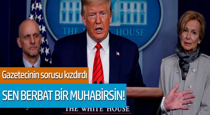 Trump gazetecinin sorusu kızdırdı; Sen berbat bir muhabirsin!