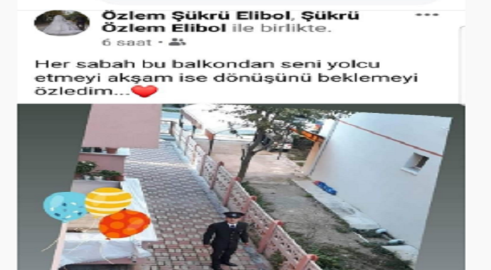 Şehit eşinden hüzünlü paylaşım