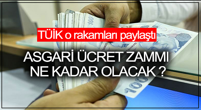 TÜİK Asgari Ücret rakamlarını Paylaştı