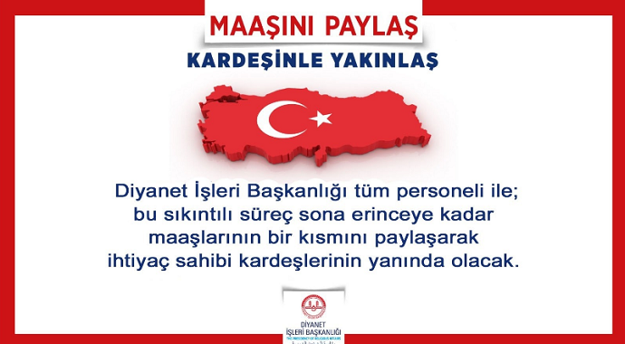 Diyanet İşleri Başkanı Ali Erbaş’tan yardım kampanyası