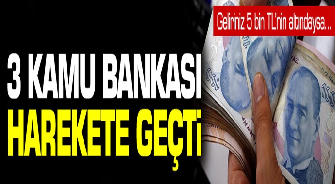 Kamu bankası harekete geçti! Geliriniz 5 bin TL'nin altındaysa...