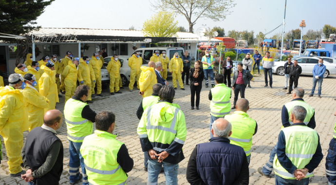 İzmir Balçova’da temizlik için özel önlem