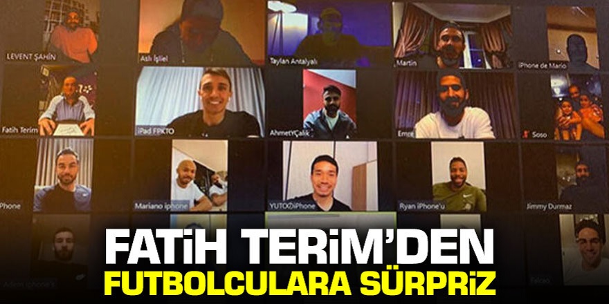 Fatih terim'den futbolculara sürpriz! Usta Teknik Direktör futbolcuları ile hasret giderdi