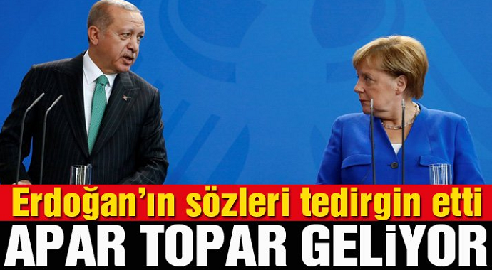 Cumhurbaşkanı Erdoğan'ın Sözleri Angela Merkel'i Tedirgin Etti