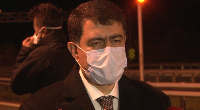 Valisi Şahin, Akıncı gişelerinde korona önlemlerini denetledi