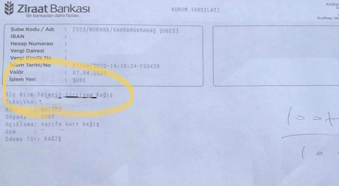 Kahramanmaraş’ın Nurhak ilçesinde yaşayan Nazife teyze, yaptığı bağışla gönülleri fethetti