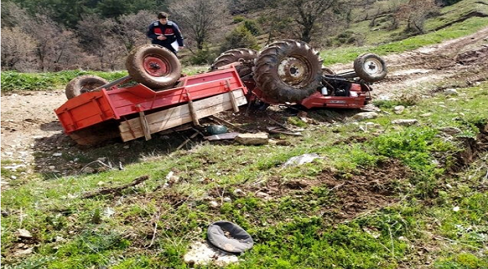 Manisa Gördes'te traktör kazası: 1 ölü, 1 yaralı