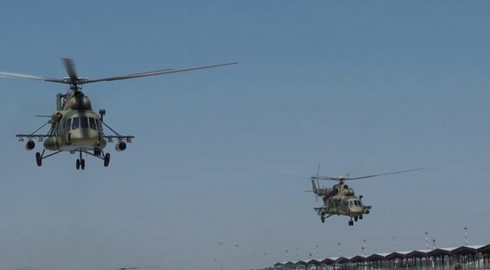 Rus ordusu Çin sınırında ve Karadeniz kıyılarında roketatar ve helikopterli tatbikat
