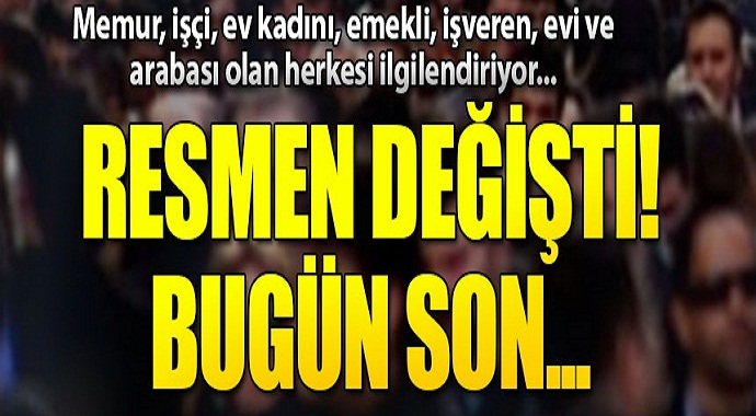 Yarından itibaren resmen değişti! Milyonları ilgilendiriyor