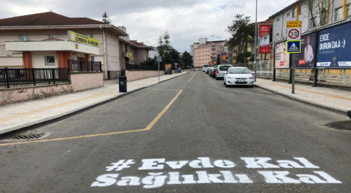 Ordu’da Altınordu Belediyesi ‘Evde kal’ çalışması hız kesmiyor
