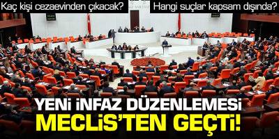 Yeni infaz düzenlemesi meclisten geçti! Hangi suçlar kapsam dışında? Kaç kişi cezaevinden çıkacak?