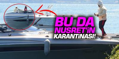 Nusret 1 buçuk milyonluk lüks teknesiyle Boğaz'ın tadını çıkardı