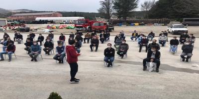 Çorum'da eğitimlerini tamamlayan geçici belediye işçileri görevlerine başladı