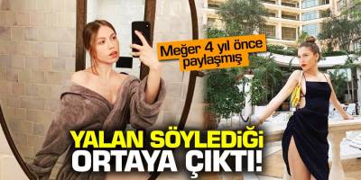 Duygu Özaslan’ın yalan söylediği ortaya çıktı meğer 4 yıl evvel paylaşmış