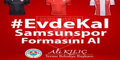 Terme Belediyesi Evde kalanlara belediyeden forma çekilişi