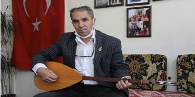 Isparta’da Muhtardan korona virüse şarkılı tepki