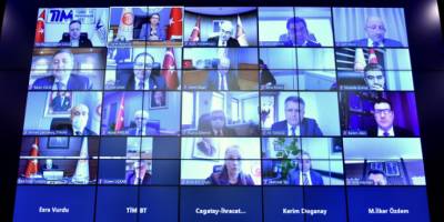 Ticaret Bakanı Pekcan çeşitli sektörlerin ihracatçı birlik başkanlarıyla görüştü