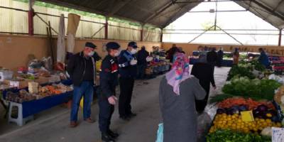 Ankara’da jandarmada komutanlığı market ve pazar yererine denetim yaptı