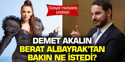 Demet Akalın sosyal medyada paylaştı! Berat Albayrak'tan bakın ne istedi?