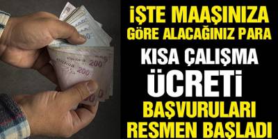 Çalışana kısa çalışma ödemesi ne zaman başlayacak?