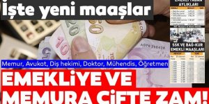 Emekliye ve Memur, Avukat, Doktor, Mühendis ve Öğretmen Memura Çifte Zam