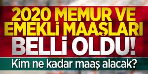 2020 memur ve emekli maaşları belli oldu! Kim ne kadar zam aldı?