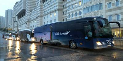 Kırgızistan'da bulunan Türk vatandaşları Maltepe'de yurda yerleştirildi