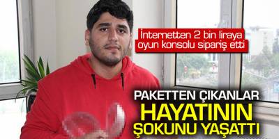 Batman'da internetten oyun konsolu sipariş etti, paketten çıkanlar hayatının şokunu yaşattı