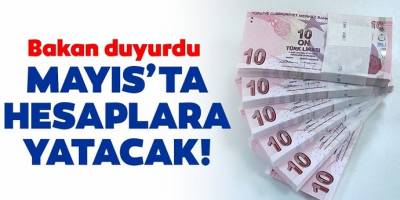Bakan Müjdeyi verdi Mayıs'da  banka hesaplarına yatırıyoruz'