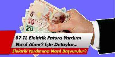 Devlet 87 TL Sosyal Yardım Yapıyor! Elektrik Yardımına Nasıl Başvurulur?