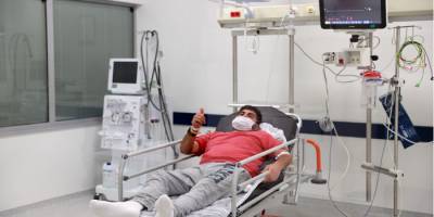 İsveç’ten getirilen Covid-19 hastası Emrullah Gülüşken taburcu oldu