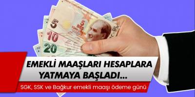 Emekli maaşları hesaplara yatmaya başladı! Emekli maaşı tahsis numarası ödeme günü
