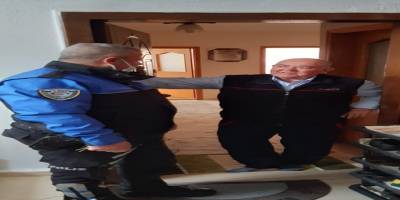 Merzifon'da emekli emniyet mensupları unutulmadı