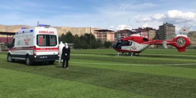 Malatya’da yaşlı bir şahıs kalp krizi geçirdi hava ambulansıyla hastaneye yetiştirildi