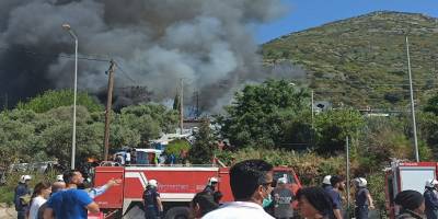 Aydın'da Sisam Adası'ndaki yangınzede göçmenler sokaklarda yatıyor