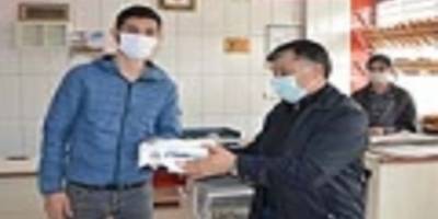 Samsun Havza Belediyesi fırınlara maske dağıttı