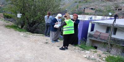Şırnak Uludere'de ihtiyaç sahibi ailelere iftar yemeği servisi