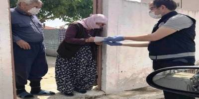 Aydın İncirliova’da 580 vatandaşın maaşları evlerinde ödendi