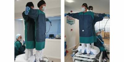 Titanic filmi müziğinin eşliğinde hasta yatağını gemi yapıp stres attılar