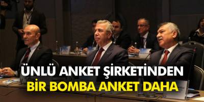Ünlü anket şirketinden bir bomba anket daha rekora koşuyorlar!